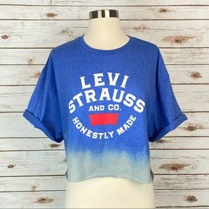 Levi's Cropped Graphic Logo Short Sleeve T-Shirt Size XLarge